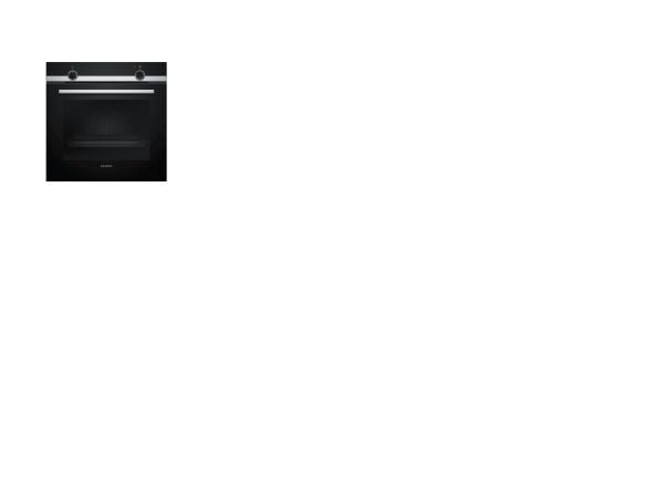 Siemens iQ100 HB510ABR0S - Ovn - innebygd - fordypning - bredde: 56 cm - dybde: 55 cm - høyde: 58.5 cm - Klasse A - rustfritt stål