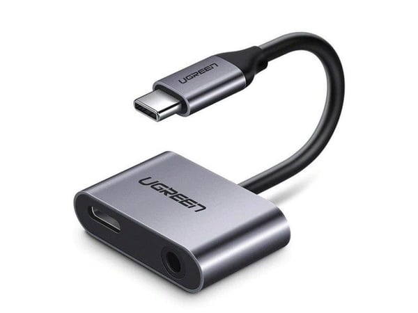 Ugreen 50596, USB 3.2 Gen 1 (3.1 Gen 1) Type-C, 3.5mm, USB 3.2 Gen 1 (3.1 Gen 1) Type-C, Lajittelu, Metallinen, Huawei P40 / P40 Pro / P30 Pro / P2...