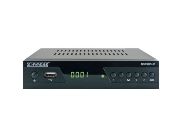 Schwaiger DSR500HD, kaapeli, Full HD, 480p,576i,720p,1080i,1080p, 4:3,16:9, musta, analoginen, analoginen
