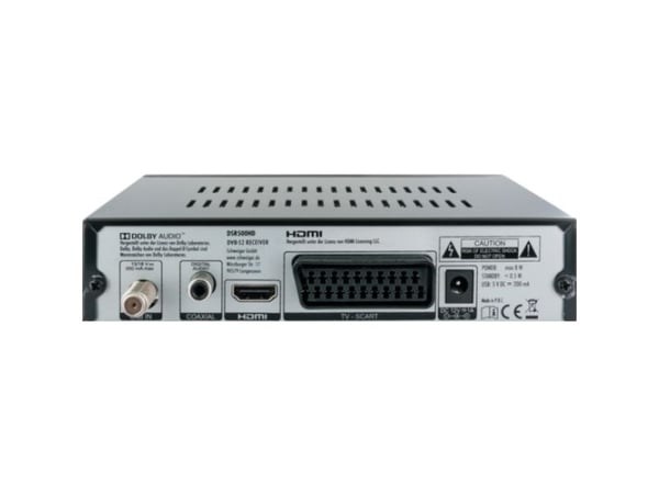 Schwaiger DSR500HD, Kabel, Full HD, 480p,576i,720p,1080i,1080p, 4:3,16:9, Svart, Analog