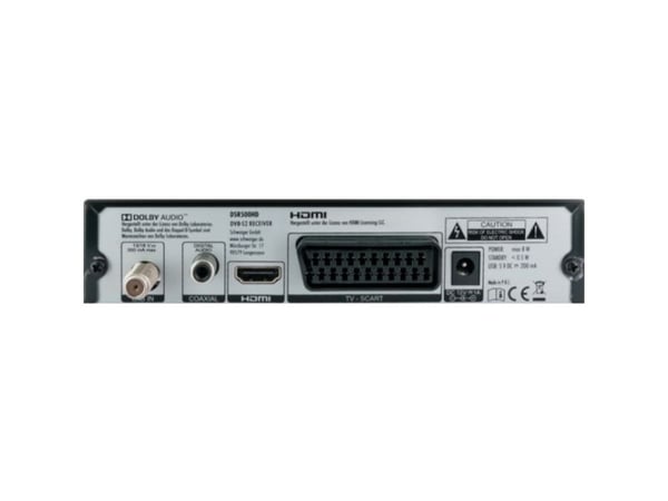 Schwaiger DSR500HD, Kabel, Full HD, 480p,576i,720p,1080i,1080p, 4:3,16:9, Svart, Analog