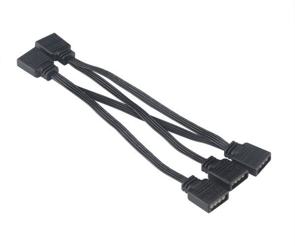 Akasa AK-CBLD05-40BK - Forlengelseskabel for LED-stripelys - 4-pin intern strøm (hunn) til 4-pin intern strøm (hunn) - 40 cm - svart