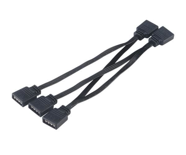 Akasa AK-CBLD05-40BK - Forlengelseskabel for LED-stripelys - 4-pin intern strøm (hunn) til 4-pin intern strøm (hunn) - 40 cm - svart
