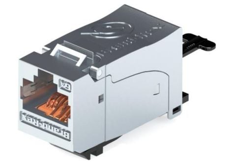 Brand-Rex AC6JAKS000DC, Kulmikas, Hopea, RJ-45, Naaras, 10GBase-T, 26/22