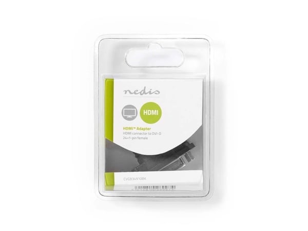 Nedis - HDMI-adapter - HDMI hann til DVI-D hunn - svart