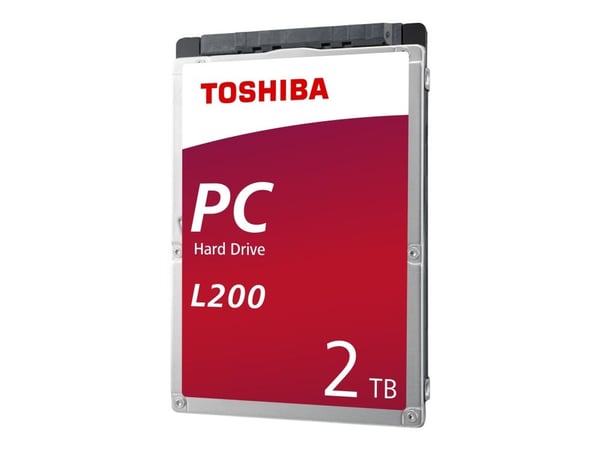 Toshiba L200 kannettava tietokone - Kiintolevy - 2 TB - sisäinen - 2,5" - SATA 6Gb/s - 5400 rpm - puskuri: 128 MB
