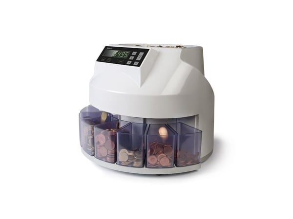 Safescan 1250 - Myntteller / sorterer - EUR - hvit
