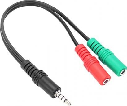 SPEEDLINK TRAX - Headsetadapter - minitelefonstereo 3,5 mm hunn til 4-pinners miniplugg hann - 23 cm - for Sony DualShock 4, 4 v2