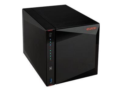 ASUSTOR Nimbustor 4 AS5304T - NAS-server - 4 brønner - SATA 6Gb/s - RAID RAID 0, 1, 5, 6, 10, JBOD - RAM 4 GB - 2.5 Gigabit Ethernet - iSCSI støtte