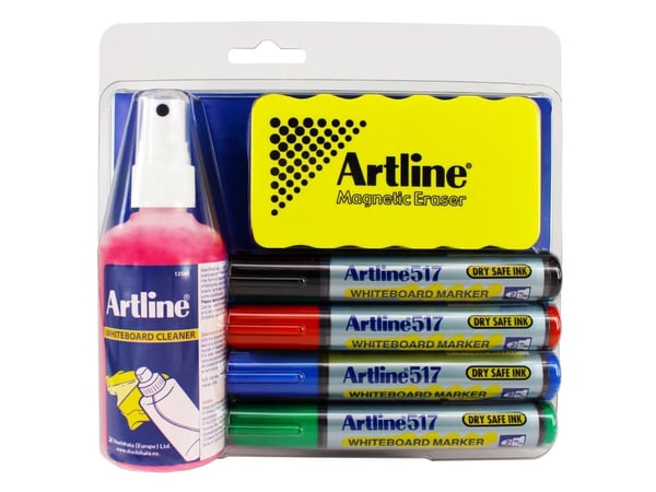 Artline® Whiteboard rense-/skrive sæt