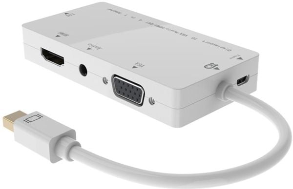MicroConnect - Videotransformator - DisplayPort - DVI, HDMI, VGA - vit