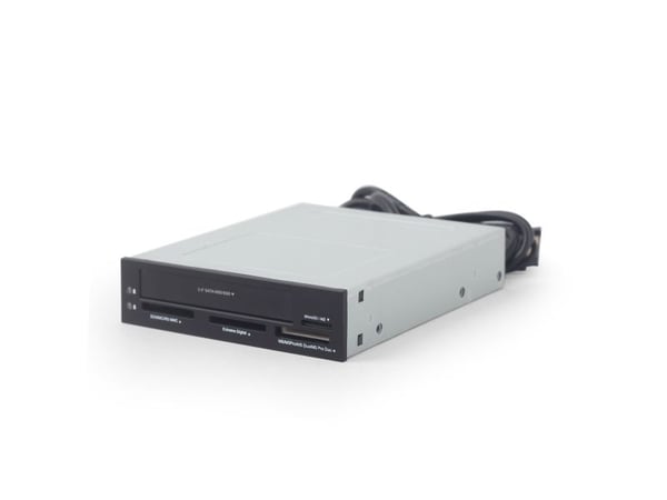 Gembird - Kortleser - alt-i-1 - 3,5" (MMC, RS-MMC, SD, SDHC, SDXC, miniSD, MMC II, TransFlash, MS, MS PRO, MS Duo, MS PRO Duo, microSD, microSDHC, ...