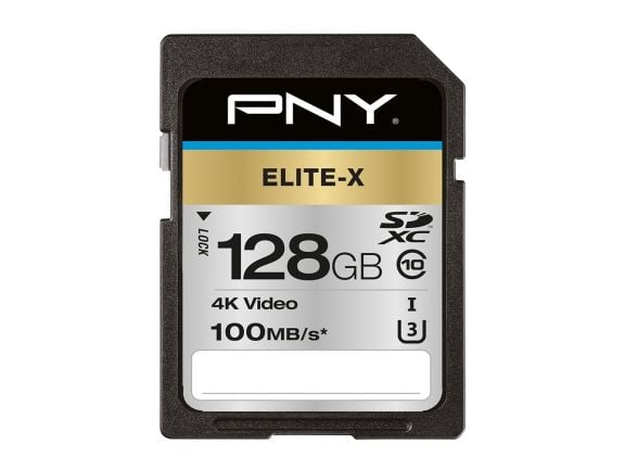 PNY Elite-X - Flashhukommelseskort - 128 GB - UHS-I U3 / Class10 - SDXC UHS-I