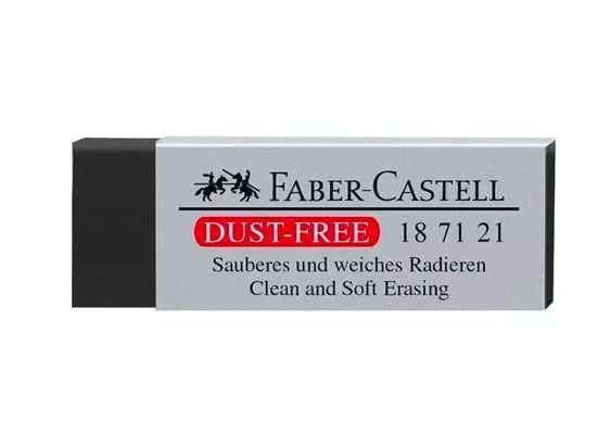 Faber-Castell viskelær DUST-FREE, svart (187121 FC)