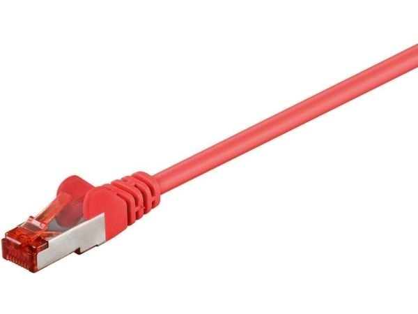 MicroConnect - Nettverkskabel - RJ-45 (hann) til RJ-45 (hann) - 25 m - 6 mm - SFTP - CAT 6 - halogenfri, rund, flertrådet - rød