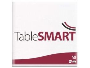 Servett TableSMART airlaid 40x40 cm 1/4 vikning Vit,12 pk x 50 pk/krt
