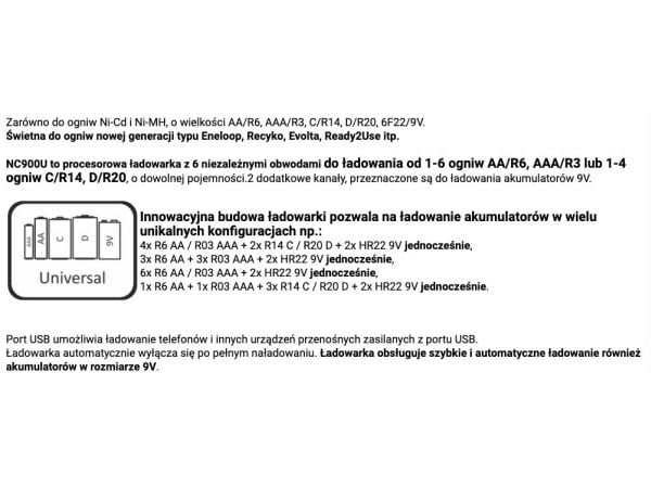 EverActive NC-900U universaali Ni-MH-akkulaturi