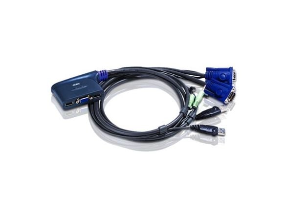 ATEN CS62U - KVM / lydsvitsj - 2 x KVM/lyd - 1 lokalbruker - stasjonær