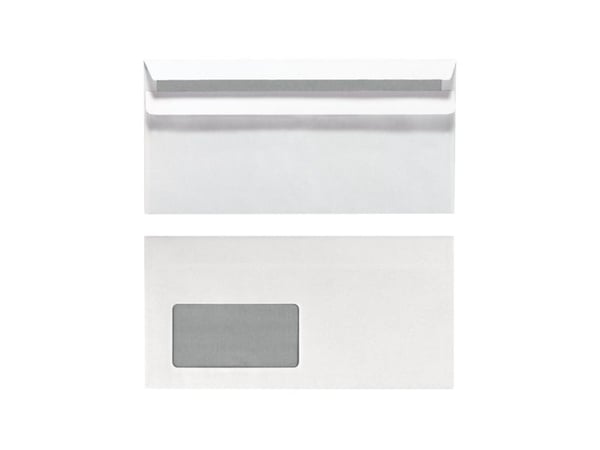 Herlitz 00764746, DL (110 x 220 mm), Hvit, Papir, 75 g/m², 100 stykker