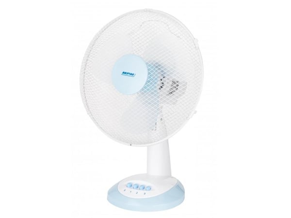 MPM MWP-16, Husholdningsvifte, Hvit, Bord, 34,5 cm, 90°, Knapper