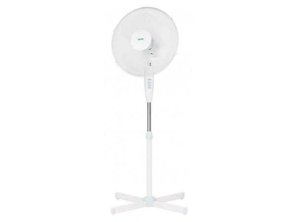 MPM MWP-17, Bladløs husholdningsvifte, Hvit, Gulv, 36,5 cm, 90°, Knapper