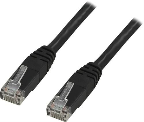 DELTACO - Koblingskabel - RJ-45 (hann) til RJ-45 (hann) - 7 m - UTP - CAT 6 - formstøpt - svart