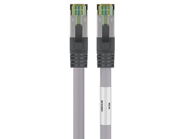 Goobay 55138, 3 m, Cat8.1, S/FTP (S-STP), RJ-45, RJ-45, Grå
