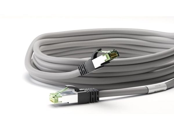 Goobay 55138, 3 m, Cat8.1, S/FTP (S-STP), RJ-45, RJ-45, Grå