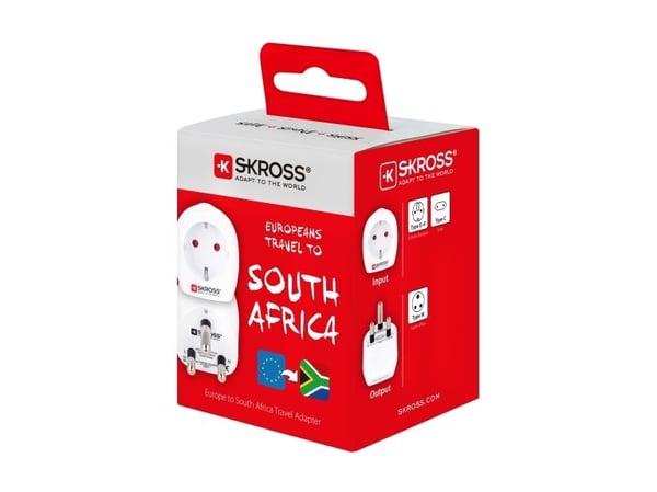 Skross 1.500201-E, Type C (Europlug), 100-250 V, 16 A, Hvit, 4000 W, 56 mm