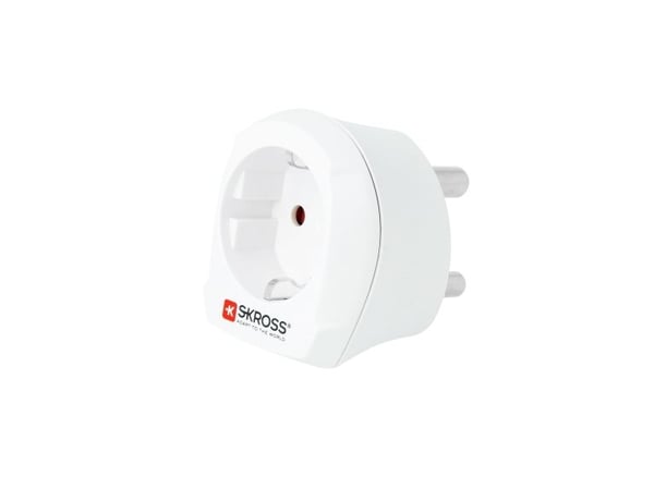 Skross 1.500201-E, Type C (Europlug), 100-250 V, 16 A, Hvit, 4000 W, 56 mm
