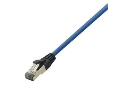 LogiLink - Patch-kabel - RJ-45 (hane) till RJ-45 (hane) - 15 m - SFTP, PiMF - CAT 8.1 - halogenfri, formpressad, rund, hakfri - blå