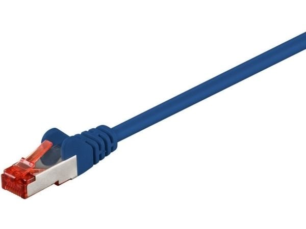MicroConnect - Verkkokaapeli - RJ-45 (uros) RJ-45 (uros) - 25 m - 6 mm - SFTP - CAT 6 - halogeeniton, pyöreä, säikeistetty - sininen - sininen