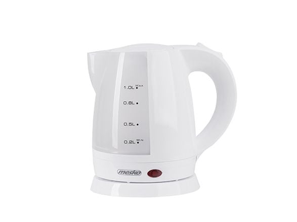 Mesko Home MS 1276, 1 l, 1600 W, Hvit, Polypropylen, Vannivåindikator, Overopphetingsbeskyttelse