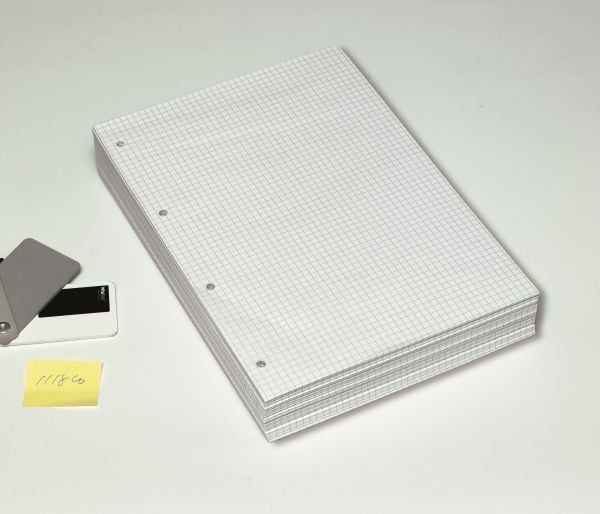 Konferenceblok, Bantex, Squared, A4 hvid, 210x297mm, 60g/m2, blok a 25 ark - (20 stk.)