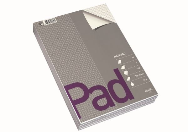Standardblok, Bantex, Squared, A4, hvid 210x297mm, 60g/m2 - (5 stk.)