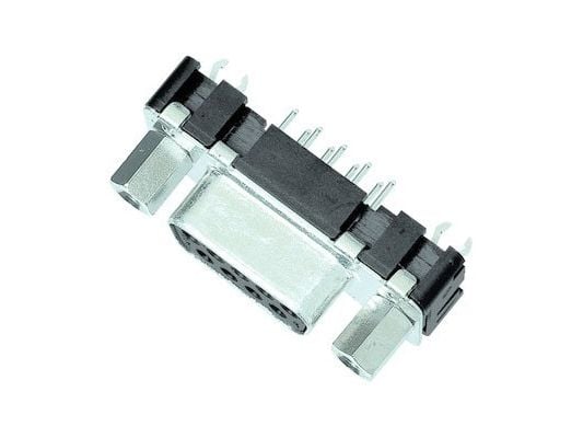 Harting DSUB SV FE SSDP STR 25P PL3 NUT SLK 4-40, D-Sub 25-pin F, musta, metalli, polybuteenitereftalaatti (PBT), teräs, termoplastinen hartsi, kup...