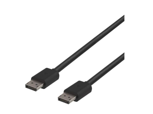 DELTACO DP8K-1020 - DisplayPort-kabel - DisplayPort (hann) til DisplayPort (hann) - DisplayPort 1.4 - 2 m - svart