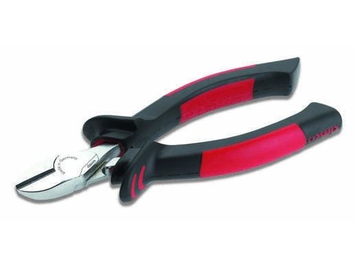 Cimco 10 0572, Diagonal tang, Sjokkresistent, PU plastikk, Stål, Plast, Sort, Rød, 145 mm