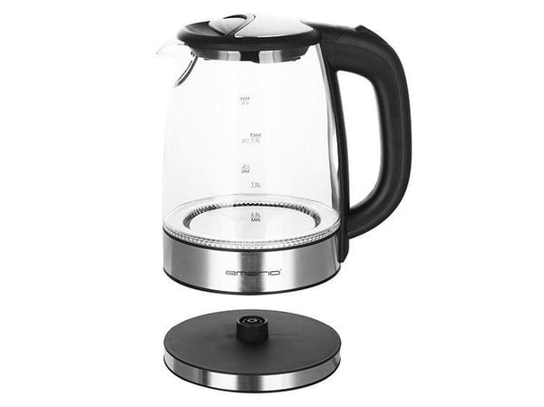 Emerio WK-119988 - Kjele - 1.7 liter - 2.2 kW - svart rustfritt stål