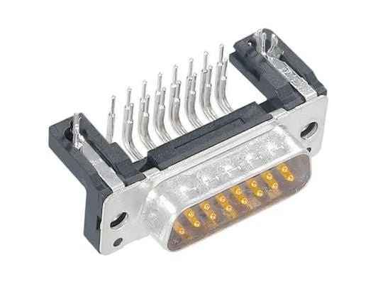 Harting DSUB SV MA SSDP ANG87-254 50P AU3, D-Sub 50-pin M, Sort, Metallisk, Polybutylentereftalat (PBT), Stål, Termoplast, Kobberlegering, 10 mO, 1...
