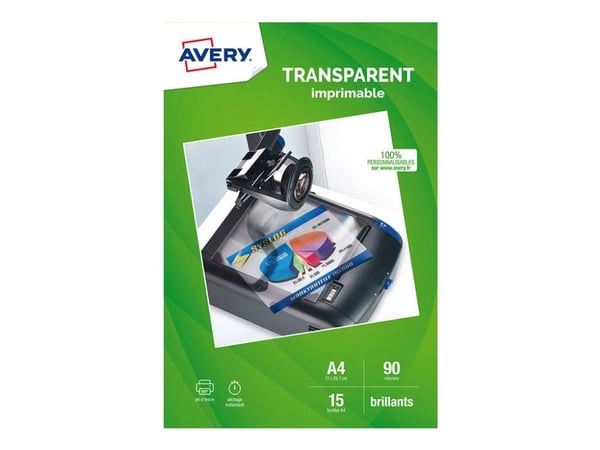 Avery - Folie - hvit - A4 (210 x 297 mm) 10 stk papir