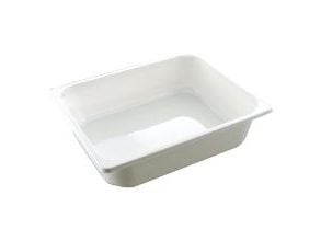 Bakke 1/2 GN C2325-1B 1-Rum 5100ml L325xB265xH80mm CPET Hvid,80 stk/krt