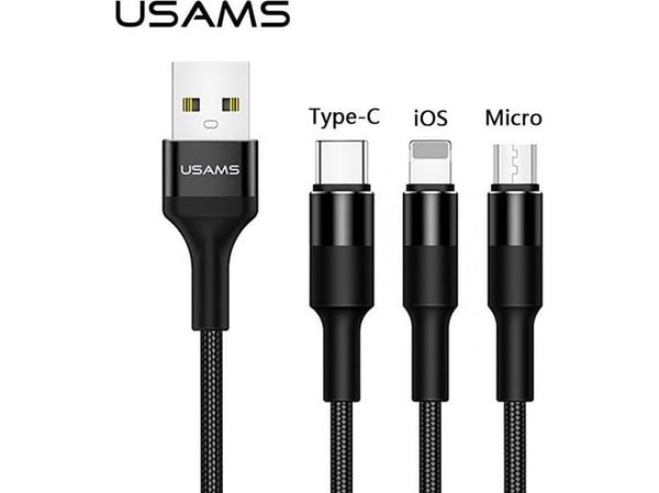 USB-kaapeli Usams USB-A - 1,5 m Czarny (SJ2193IN101)