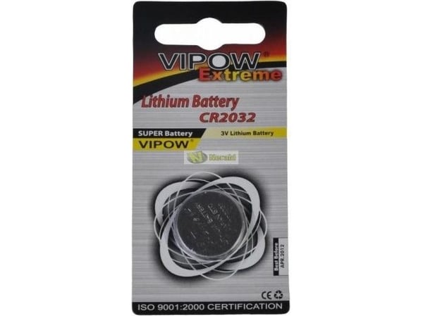 Alkaliske batterier CR2032 VIPOW EXTREME stk. bl.