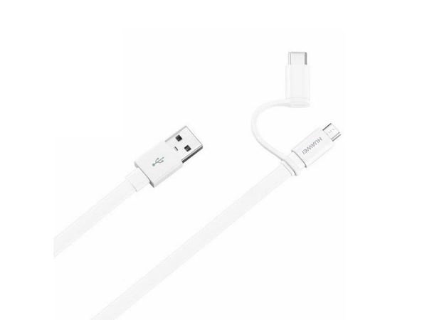 Huawei 4071417, 1,5 m, USB A, USB 2.0, Uros/uros, Valkoinen