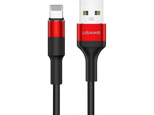 USB-kabel USAMS USB-A til Lightning 1,2 m rød (SJ220IP02)