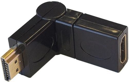 ART - HDMI-sovitin - HDMI han til HDMI hun - 360° roterende stikforbindelse - HDMI-sovitin - 360° roterende stikforbindelse