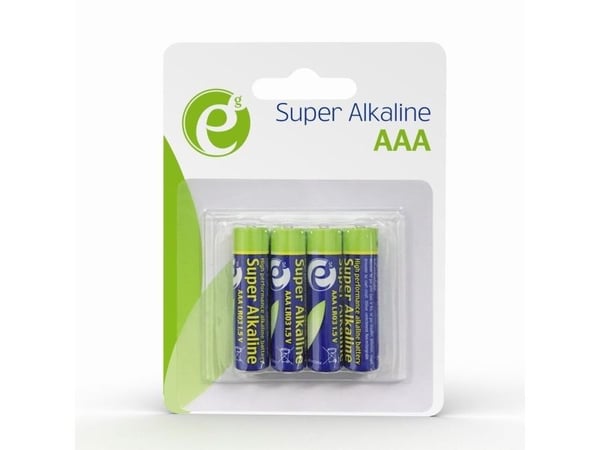 Gembird - Batteri 4 x AAA - Alkalisk - 1300 mAh