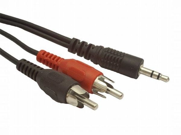 Gembird CCA-458 - Lydkabel - RCA x 2 hann til mini-phone stereo 3.5 mm hann - 1.5 m