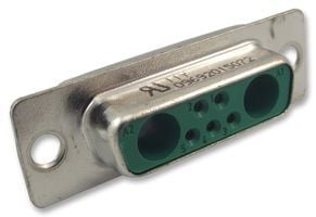Harting 09 69 201 5072, D-Sub 2, Grønn, Metallisk, Polyester, Stål, Termoplast, Boks, Kobberlegering, 5 A